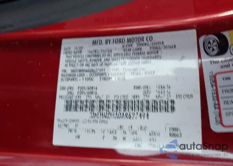 2010 Mercury Milan z USA, uszkodzony, nr VIN 3MEHM0HA0AR627494